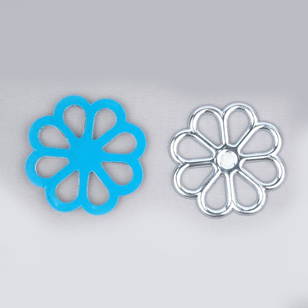 FLOWER SILVER WITH STICKER