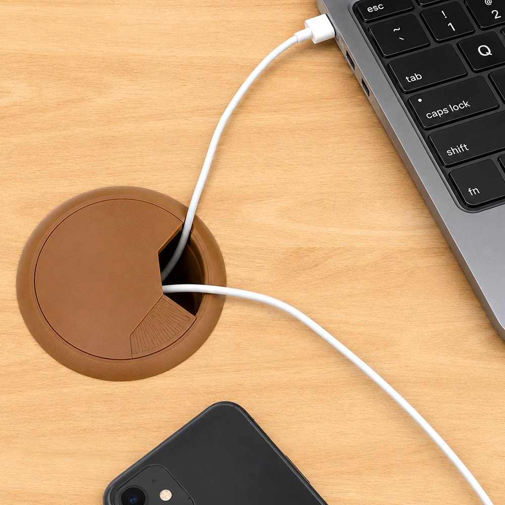 DESK CABLE (CABLE MANAGER) BROWN - Image 2