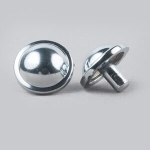 Round Cap With Border Silver