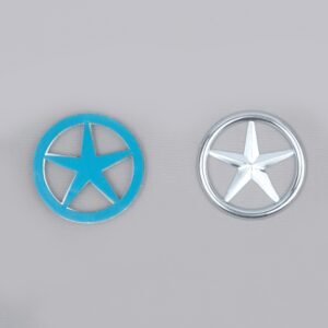 Design Star Ring Silver With Sticker