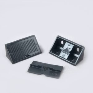 Corner Bracket 40 MM With Cover Black | White