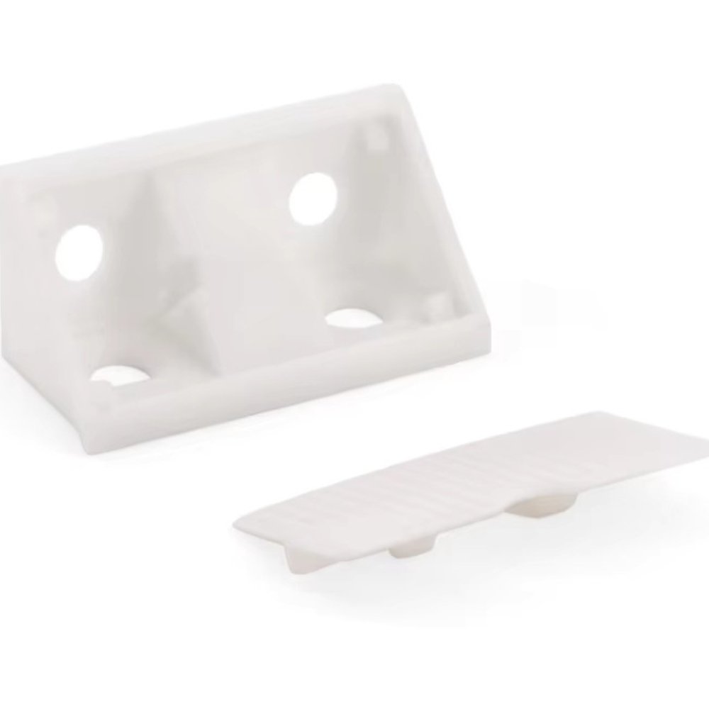 Corner Bracket 40 MM With Cover Black | White